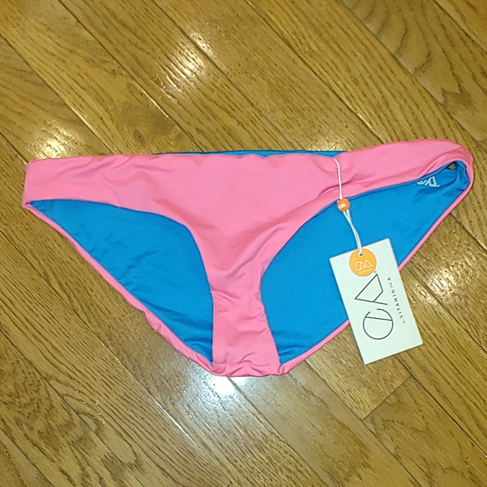 CA BY VITAMIN A REVERSIBLE BIKINI BOTTOM M/8